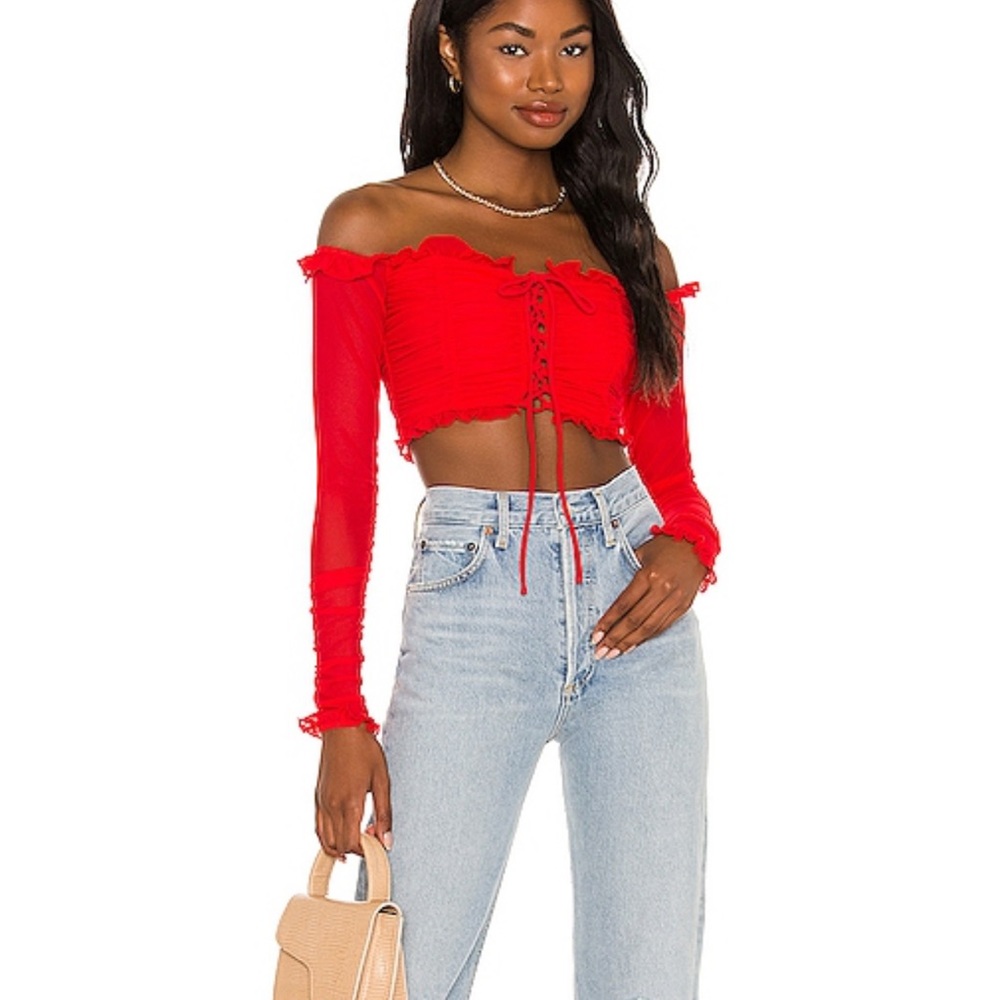 Revolve - Majorelle - Bella Top in Red